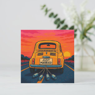 Just Married Thank You Card. Card