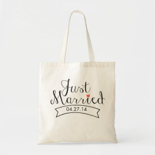 Just Married Tote Bag