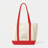 Just Married tote/beach bag