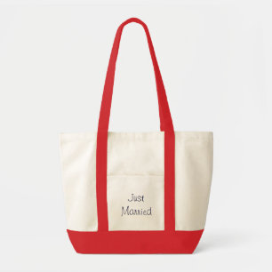 Just Married tote/beach bag