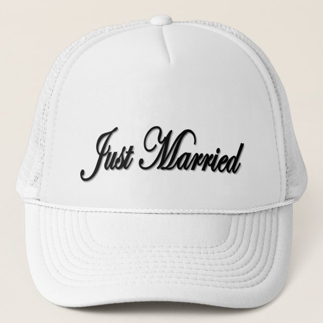 Just Married Trucker Hat (Front)