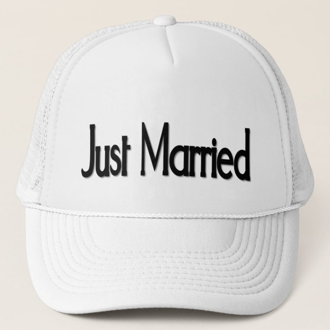 Just Married Trucker Hat (Front)