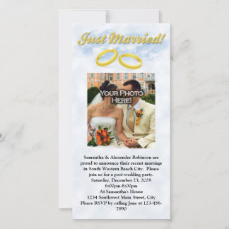 Just Married, Two Gold Bands/Clouds
