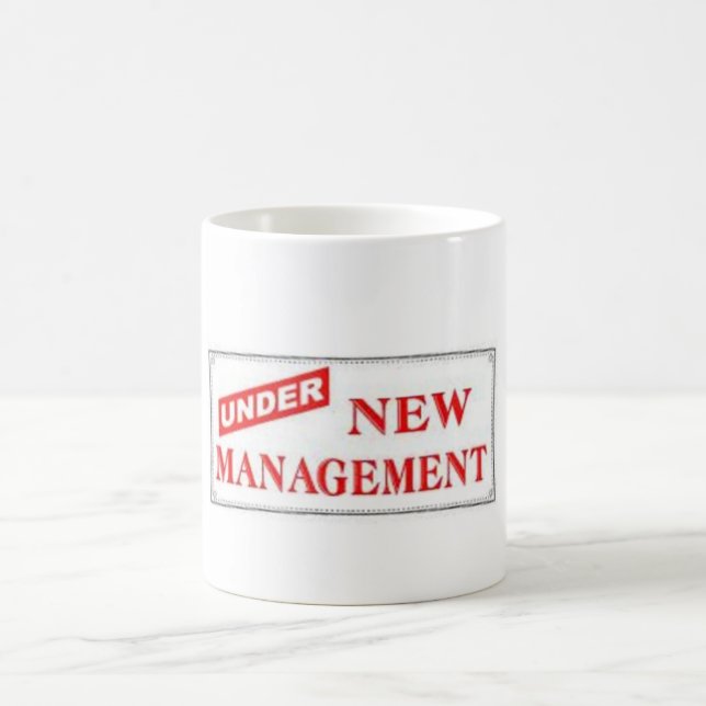 Just Married, Under New Management! Coffee Mug (Center)