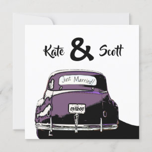 Just Married, Vintage Car add details 