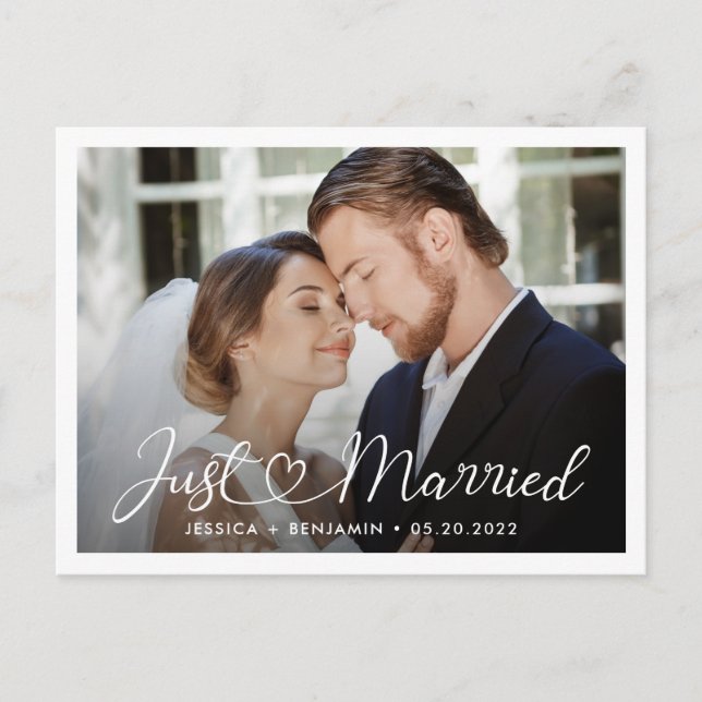 Just Married | Wedding Announcement (Front)