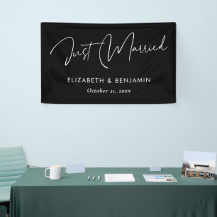 'Just Married' Wedding Car Banner - Personalised