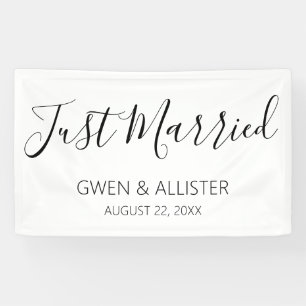 Just Married Wedding Car Decoration Banner B613