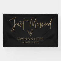 Just Married Wedding Car Decoration Banner G400