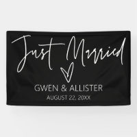 Just Married Wedding Car Decoration Banner G400