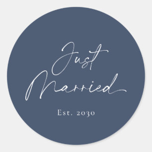 Just Married Wedding Sticker