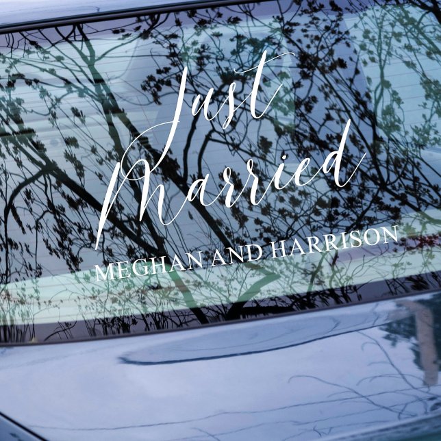 Just Married Window Cling (Creator Uploaded)
