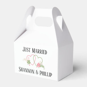 Just Married with Bride & Groom Names   Favour Box