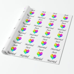 Just Married Wrapping Paper