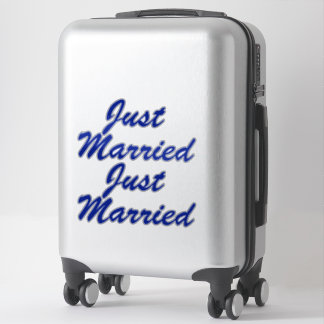 JUST MARRIED XL Car Stickers (2) - MIDNIGHT BLUE
