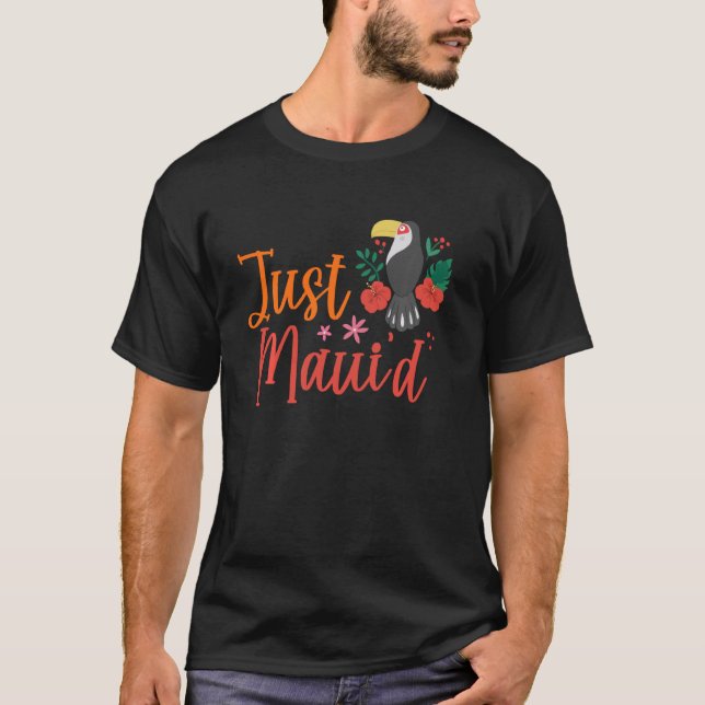 Just Maui D Hawaii Honeymoon Hubby Wifey Matching  T-Shirt (Front)