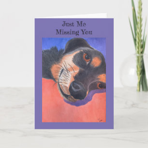 Just Me Missing You 5 x 7 greeting card
