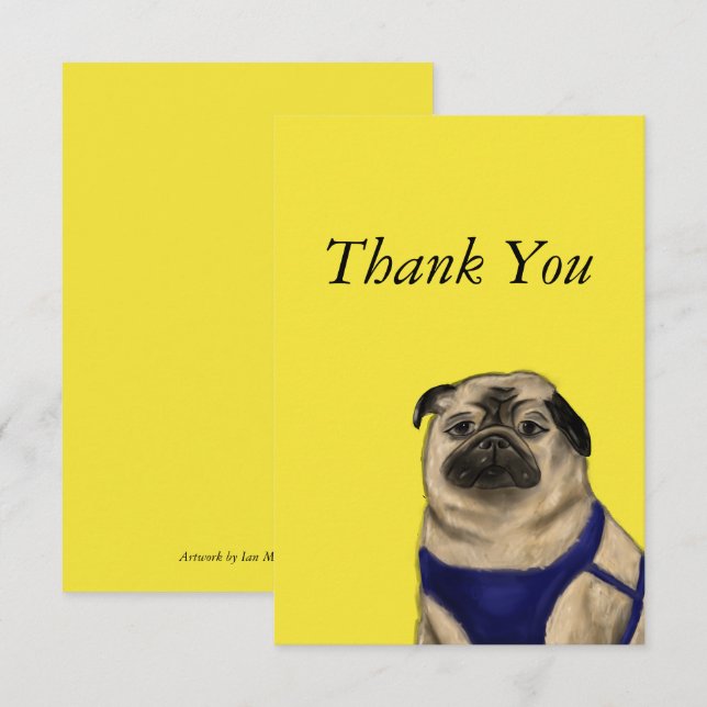 Just Me Thank You Card (Front/Back)