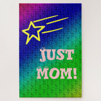 Just Mum Superstar Blue & Green Star My Life Jigsaw Puzzle