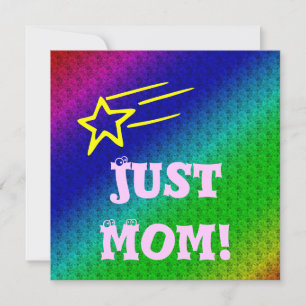 Just Mum Superstar Invitation