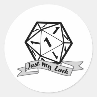 Just My Luck d20 sticker