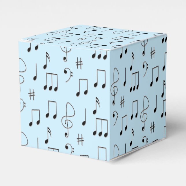 Just Noted Blue Favour Box (Front Side)