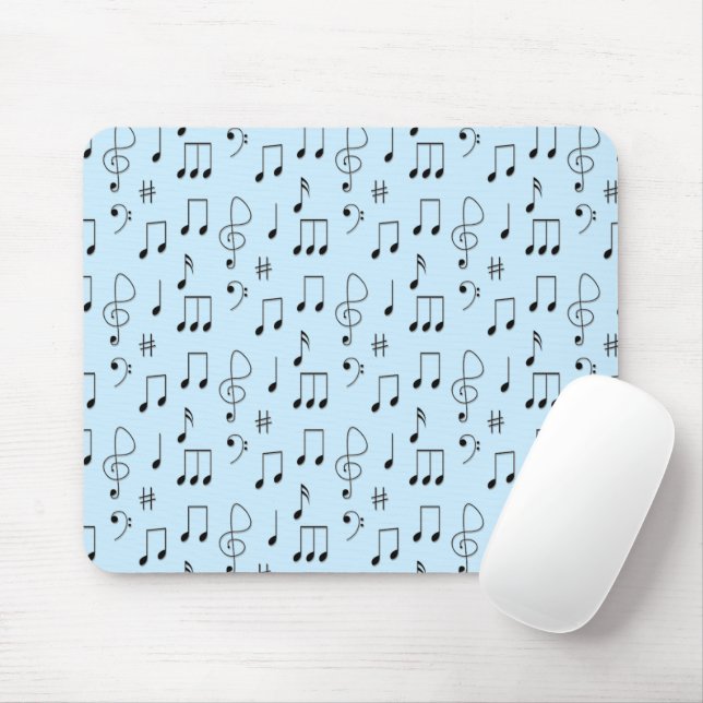 Just Noted Blue Mouse Mat (With Mouse)