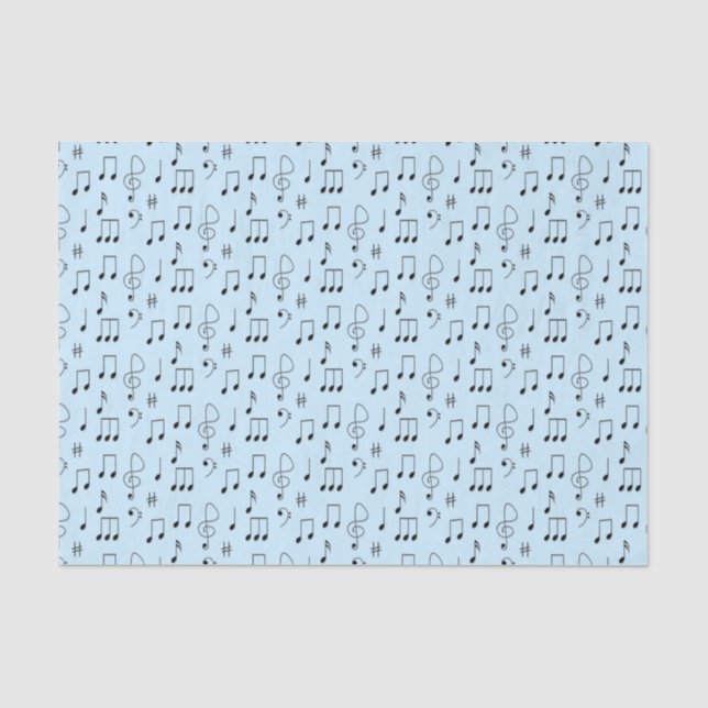 Just Noted Blue Tissue Paper (Front)