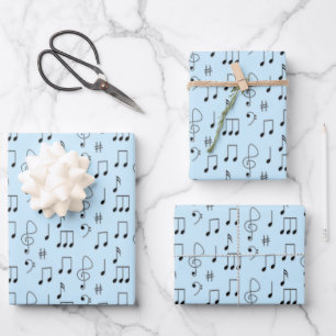 Just Noted Blue Wrapping Paper Sheet