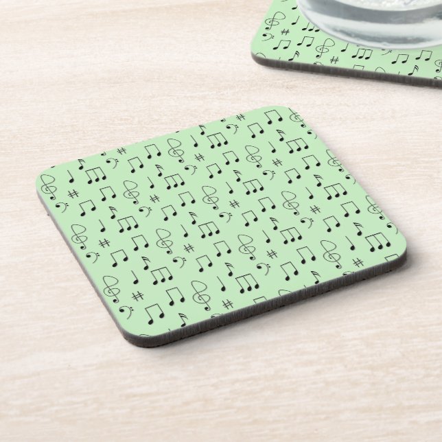 Just Noted Green Coaster (Left Side)
