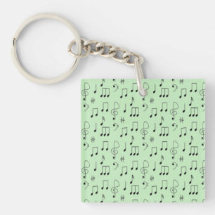 Just Noted Green Key Ring