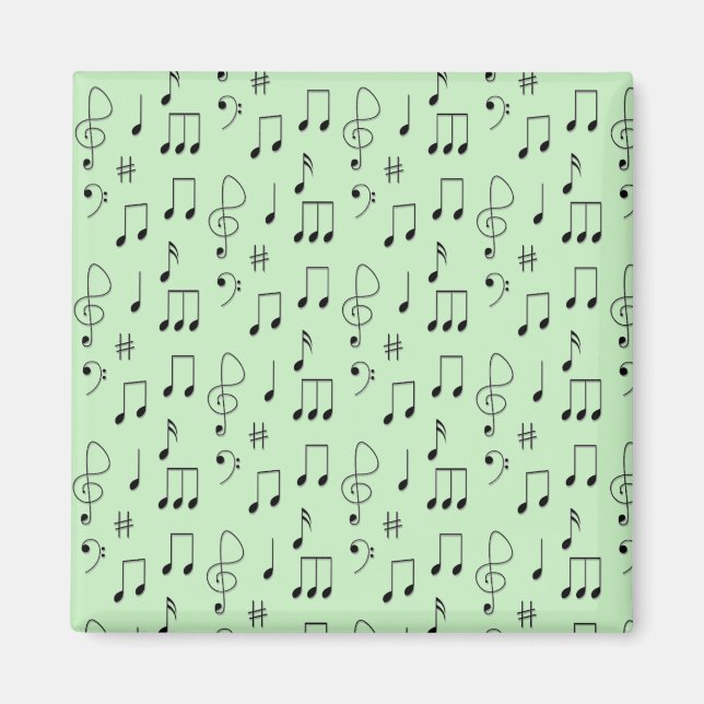 Just Noted Green Magnet (Front)