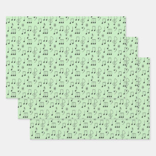 Just Noted Green Wrapping Paper Sheet