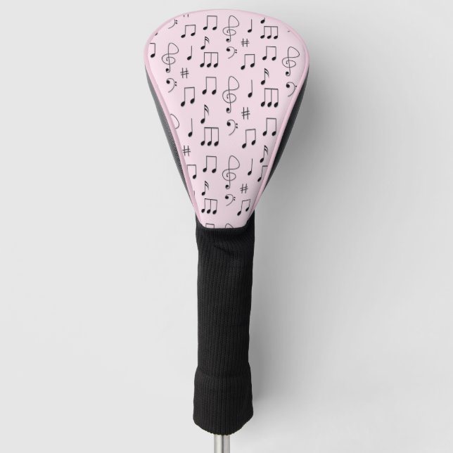 Just Noted Pink Golf Head Cover (Front)