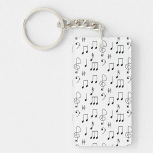 Just Noted White Key Ring