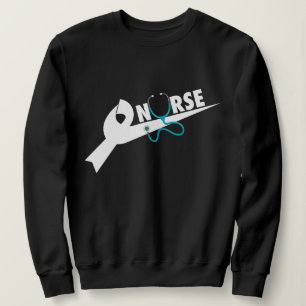Just Nurse Stethoscope Bow Shirt, Gift for Nurse, Sweatshirt