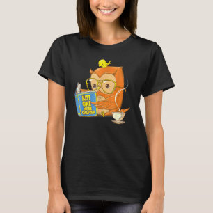 Just O N E More Chapter Cute Owl Reading Book With T-Shirt