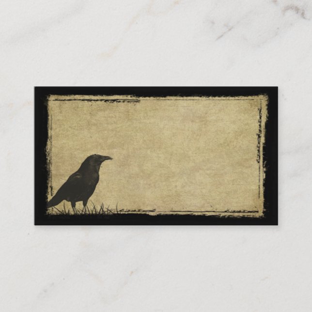 Just One Black Crow- Prim Biz Cards (Front)