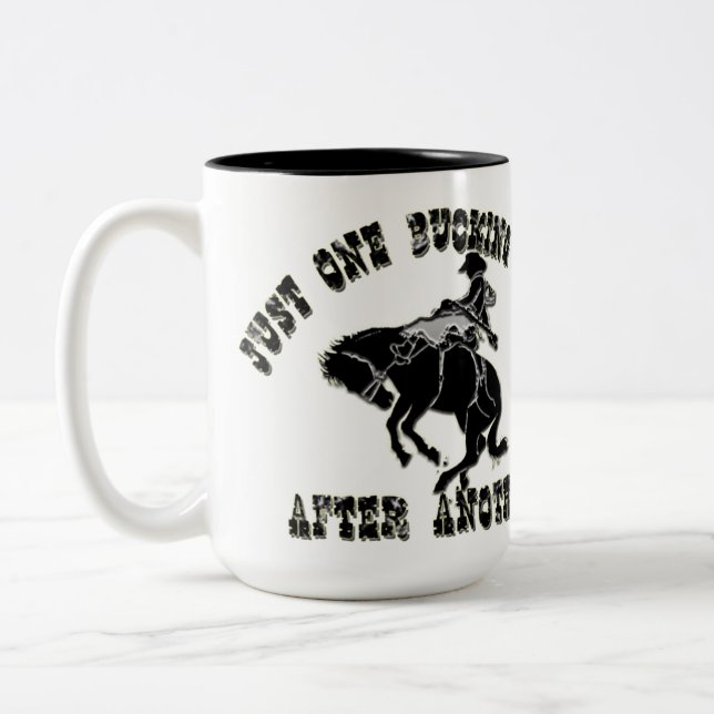 Just One Bucking Thing After Another Mug (Left)