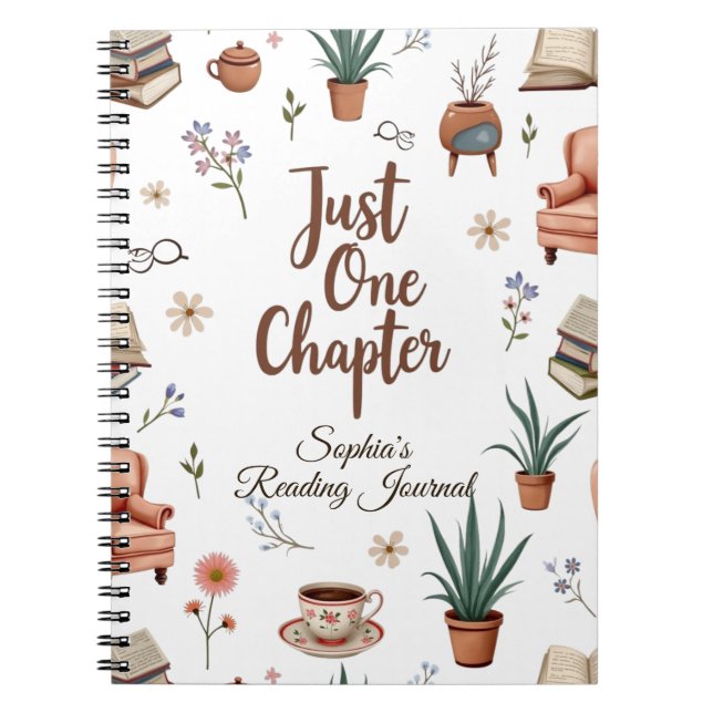 Just One Chapter Personalised Notebook (Front)