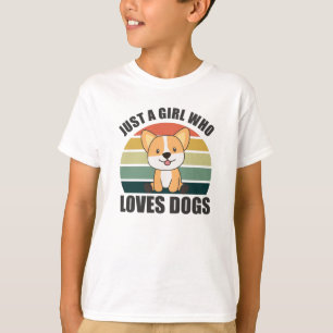 Just One Girl The Corgi Loves Kawaii Corgi Dog T-Shirt