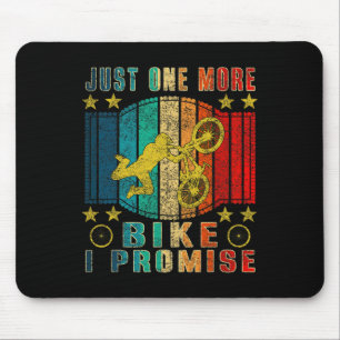 Just One More Bike Funny Vintage Mountain Biking Mouse Mat
