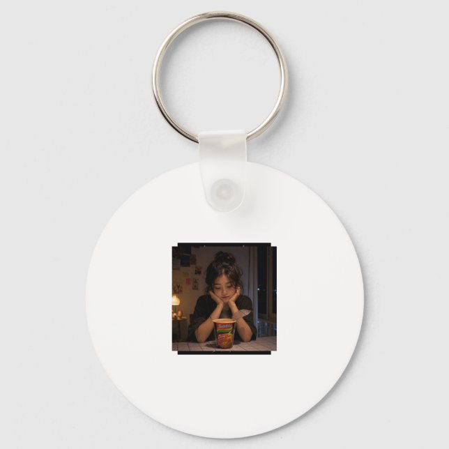 Just One More Bite 🍜 Key Ring (Front)