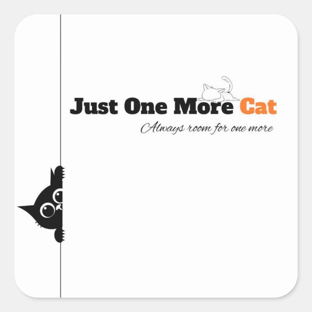 Just One More Cat Stickers (Front)