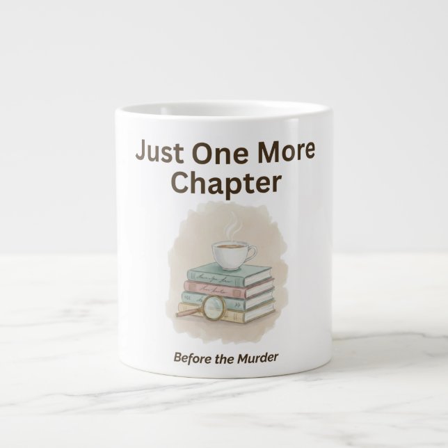 Just One More Chapter Before the Murder  Large Coffee Mug (Front)