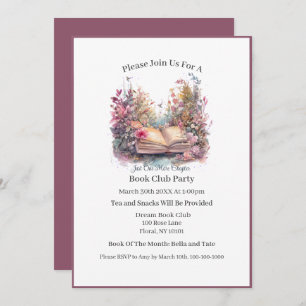 Just One More Chapter- Book Club Invitation