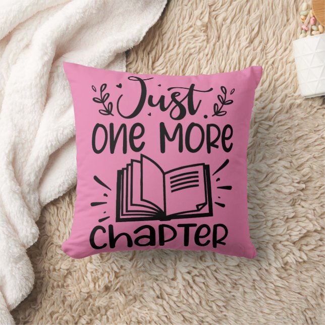 Just One More Chapter Book Lover Cushion (Blanket)