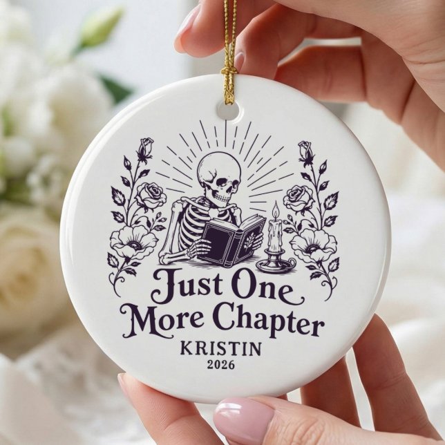 Just One More Chapter Book Lover Ornament (Creator Uploaded)
