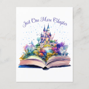 Just One More Chapter- Book Lover  Postcard