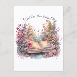 Just One More Chapter- Book Lover  Postcard